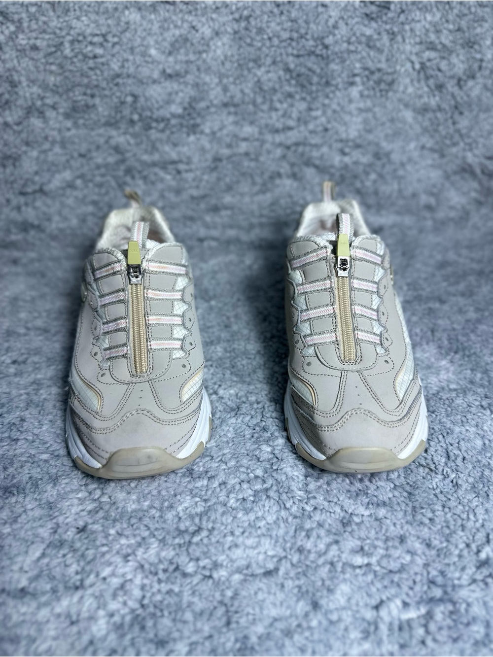 Authentic Skechers D'Lites Sneakers (Size US 7 / EUR 37) - Taupe / Gray